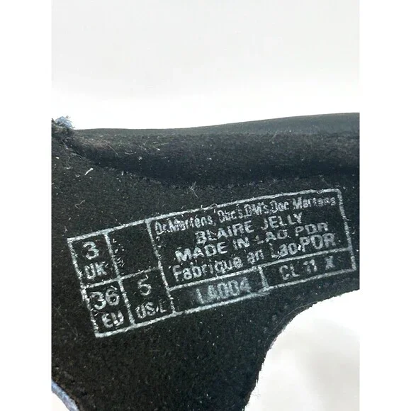 Dr. Martens Blaire Jelly Strap Sandals Color Zen Blue Size 5 Classic Platform - Picture 8 of 10